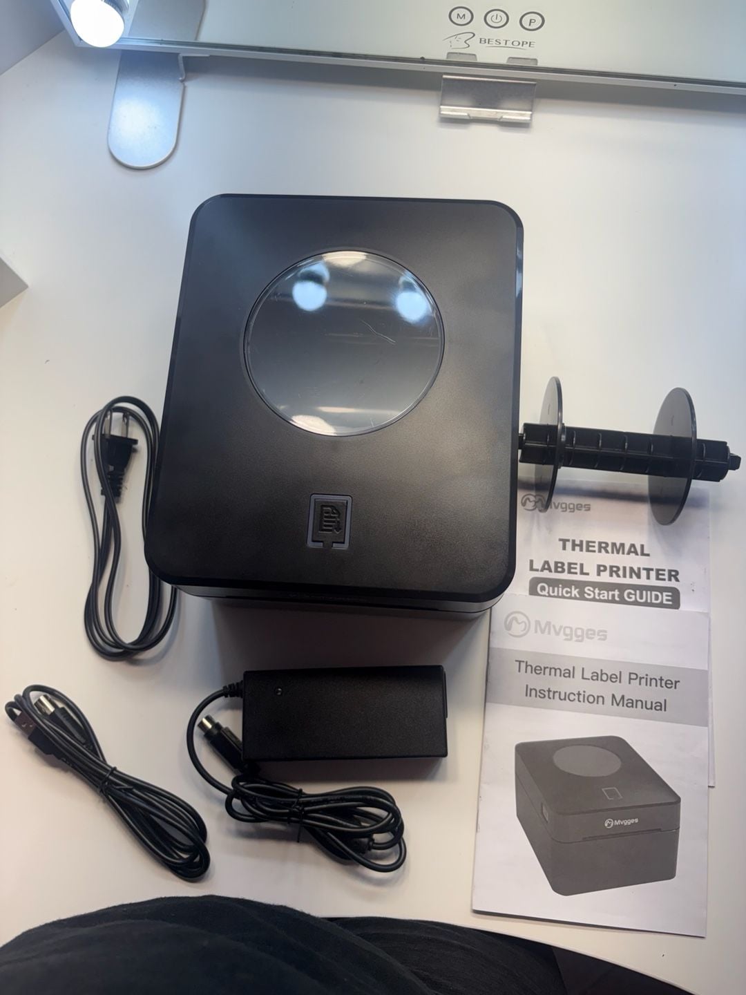 Mvgges Thermal Label Printer Black 1