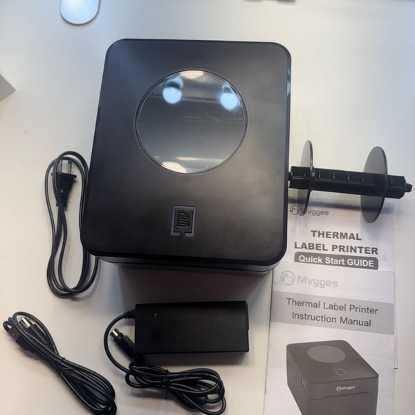 Mvgges Thermal Label Printer Black