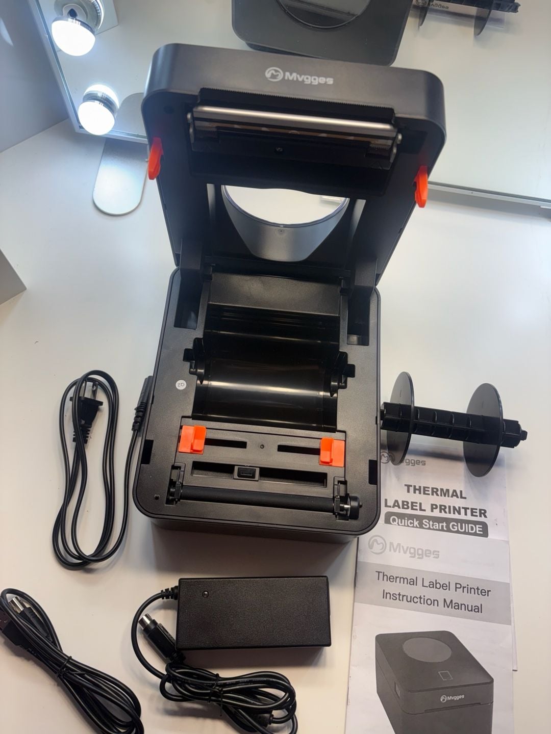 Mvgges Thermal Label Printer Black 2