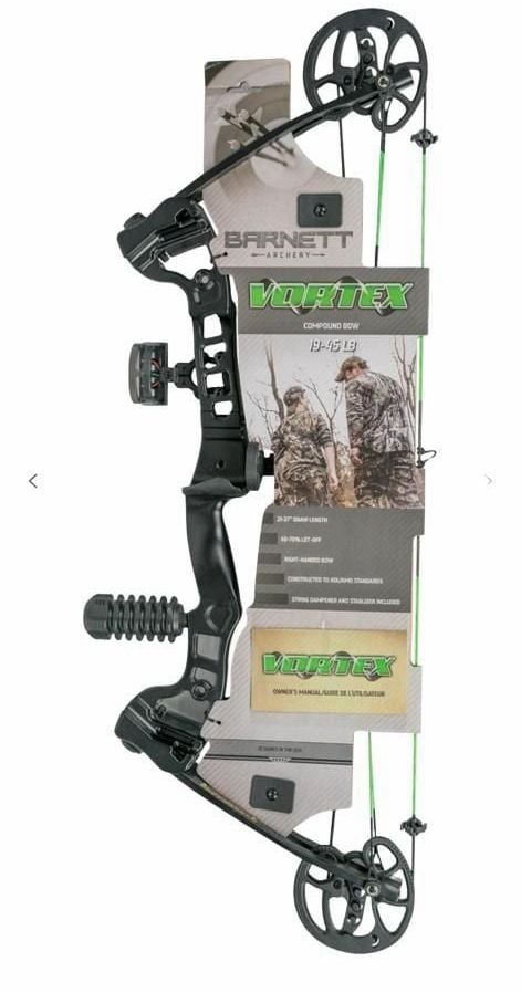 Barnett Vortex Compound Bow 19-45 lb Right-Handed Black 1