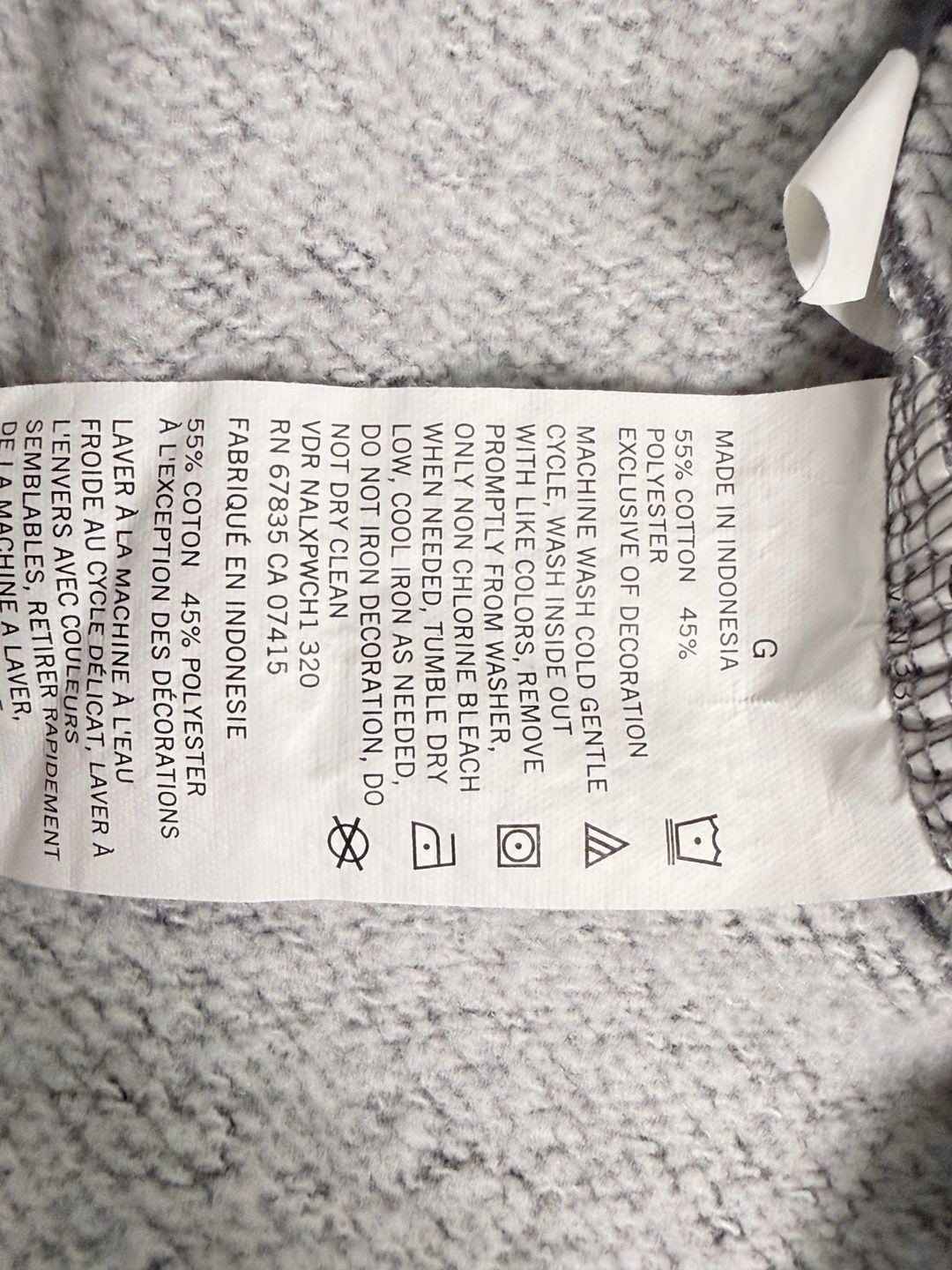 Nautica Quarter Zip Sweatshirt Size L Gray Cotton Blend Pullover 4