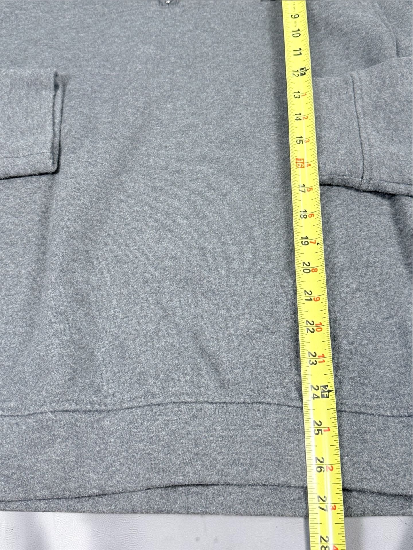 Nautica Quarter Zip Sweatshirt Size L Gray Cotton Blend Pullover 6