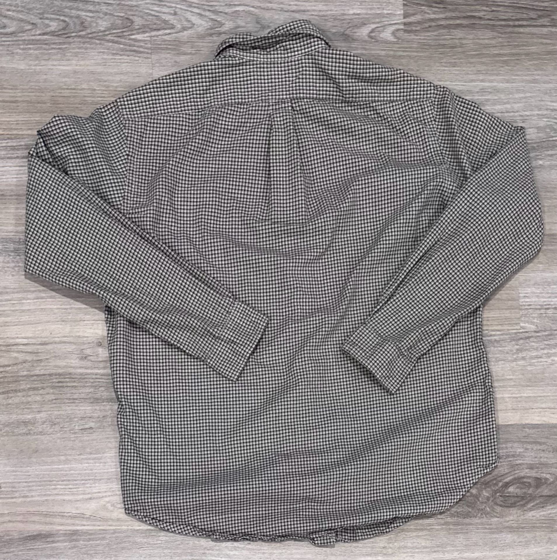 Ralph Lauren Classic Fit Gingham Shirt Size XL Brown Plaid Long Sleeve 4
