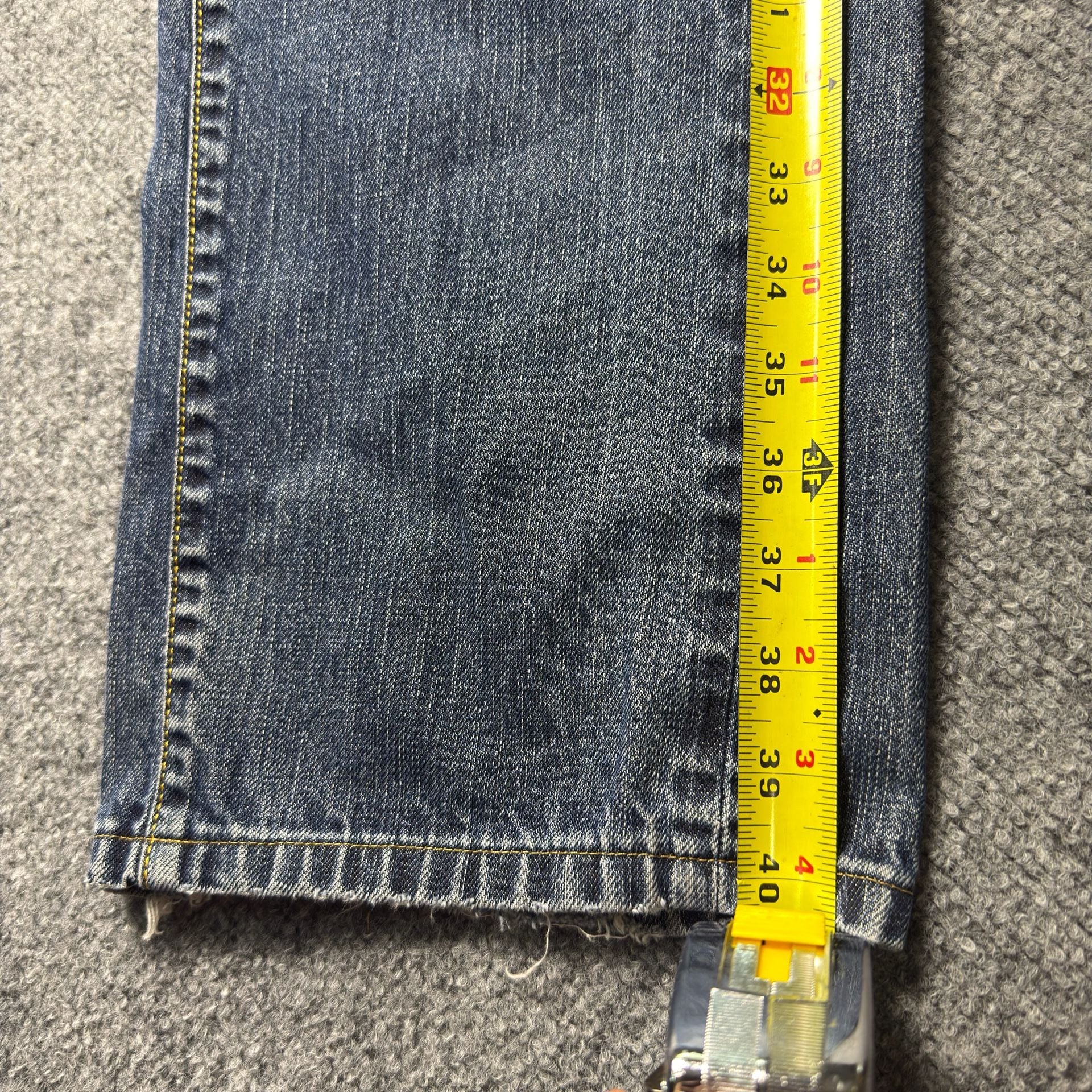 Diesel Kajo Jeans Size W34 L34 Blue Distressed Made in Italy 8