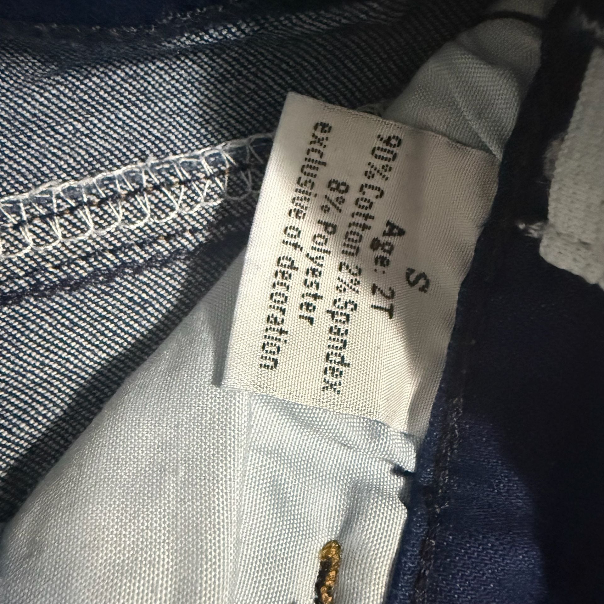 Unbranded Distressed Double Ruffle Bell Bottom Jeans Size 2T Dark Blue 5
