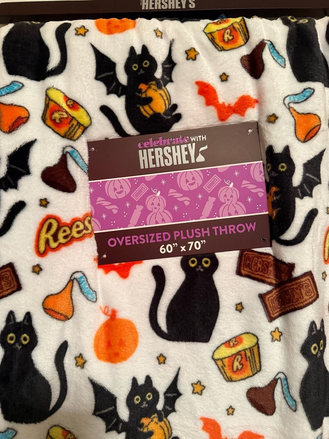 Hershey Halloween Oversized Plush Throw 60" x 70" 3