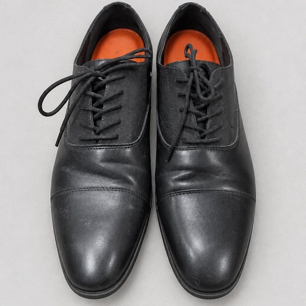 JF J.Ferrar Lennox Size 11M Black Oxford Shoes