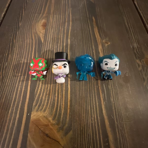 Funko Pocket Pop DC Super Heroes Holiday Vinyl Figures Lot of 4