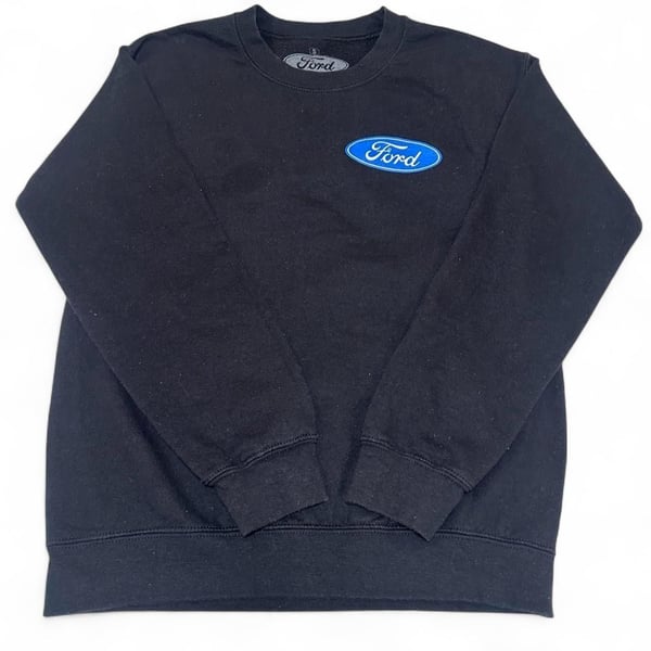 Ford Mustang Sweatshirt Size S Black Graphic Crewneck Hot Stuff