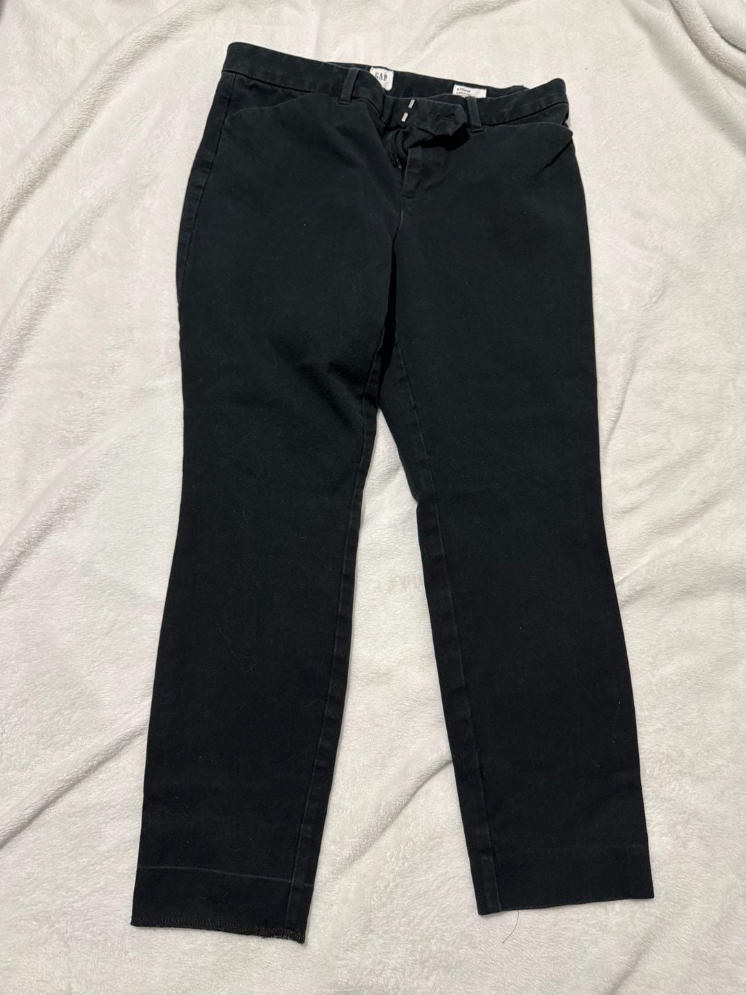 Gap Signature Skinny Ankle Pants Size 6 Petite Black Cotton 2