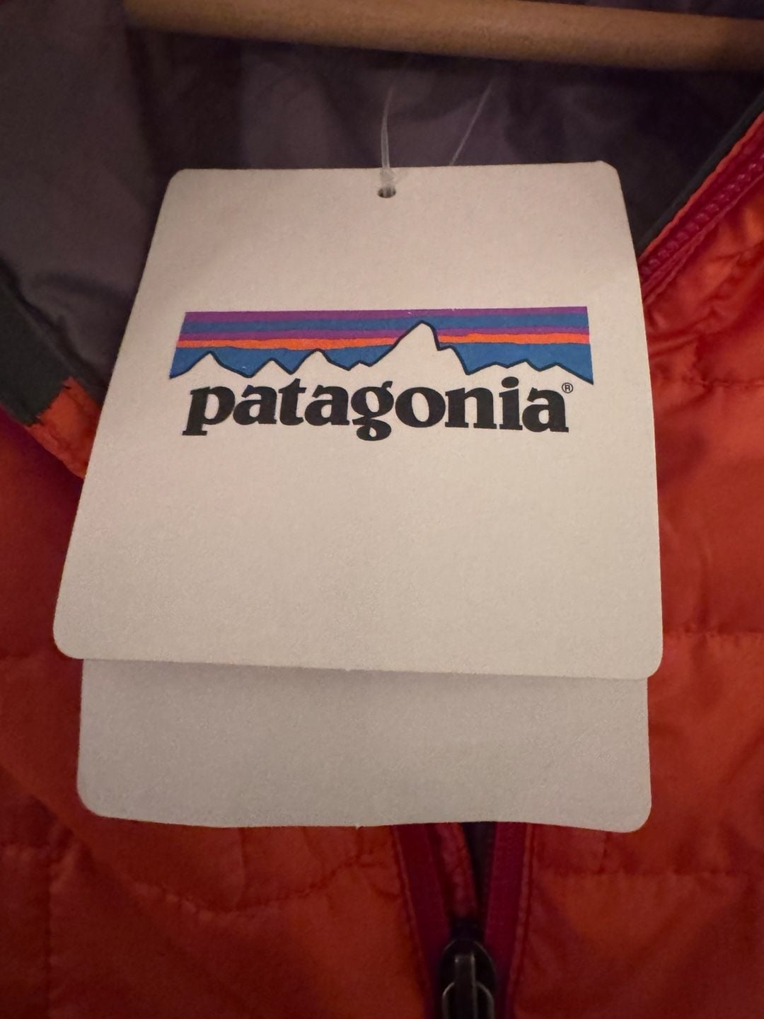 Patagonia Nano Puff Vest Women’s Size S Mango Red Quilted New With Tags 4