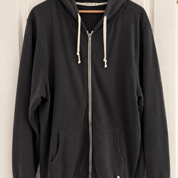 Marine Layer Afternoon Full Zip Men’s Hoodie Sweatshirt Size XXL Dark Gray