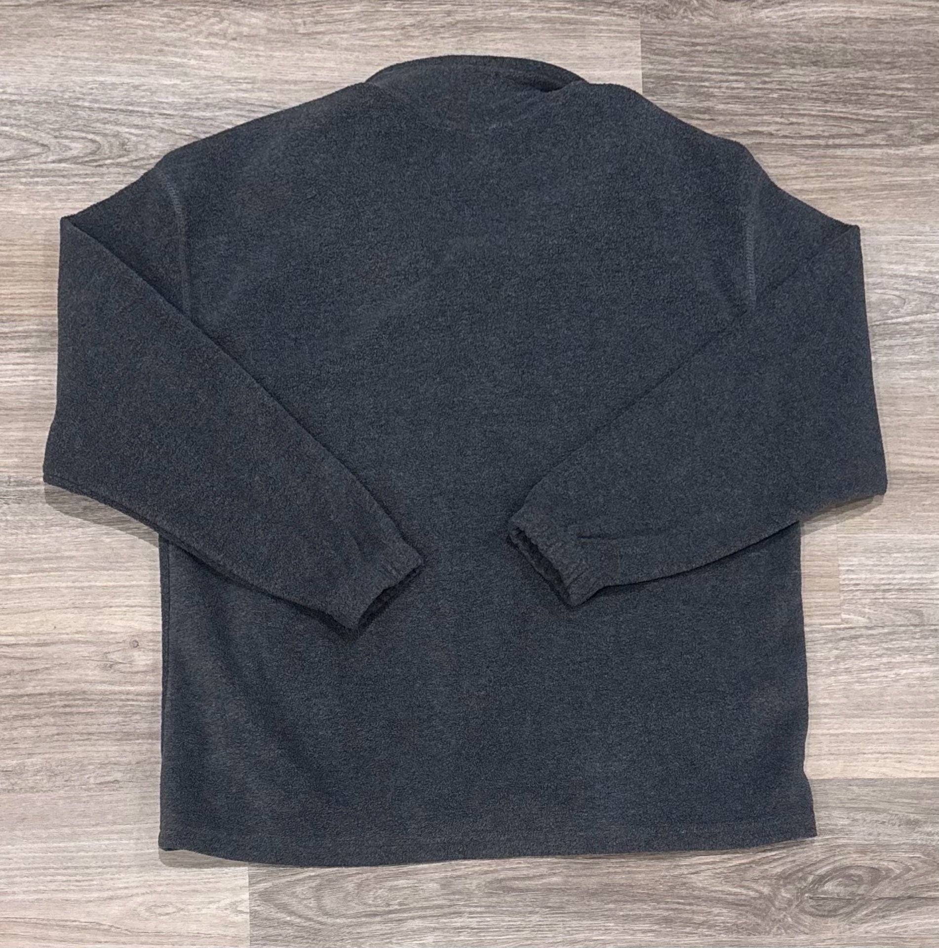 Ivy Crew Full Zip Fleece Jacket Size L Charcoal Gray Polyester 2