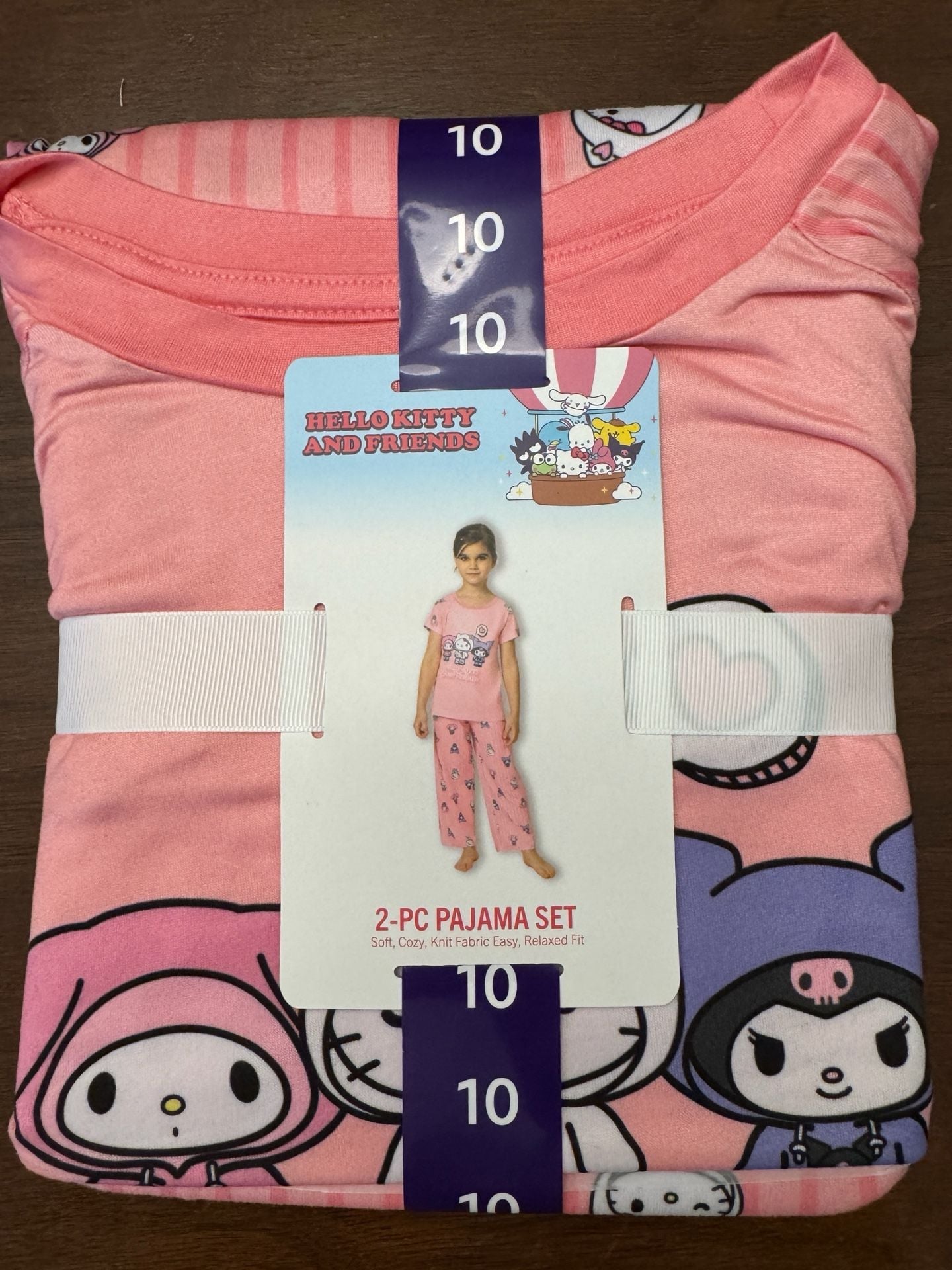 Hello Kitty And Friends Pajama Set Size 10 Pink 1