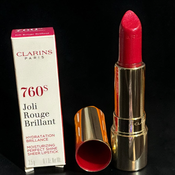 Clarins Joli Rouge Brillant Sheer Lipstick 760S Pink Cranberry