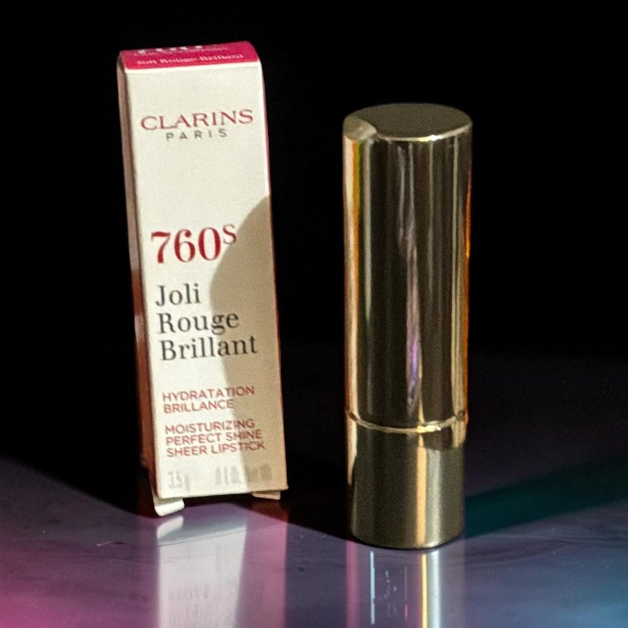 Clarins Joli Rouge Brillant Sheer Lipstick 760S Pink Cranberry 2