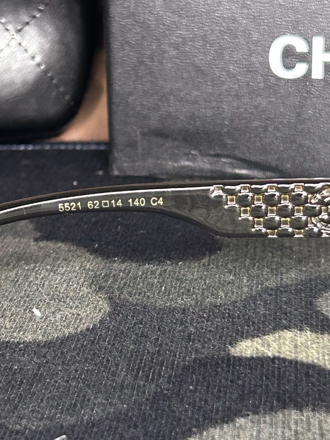 Chanel 5521 Size 62-14 Tortoise Cat-Eye Sunglasses 7