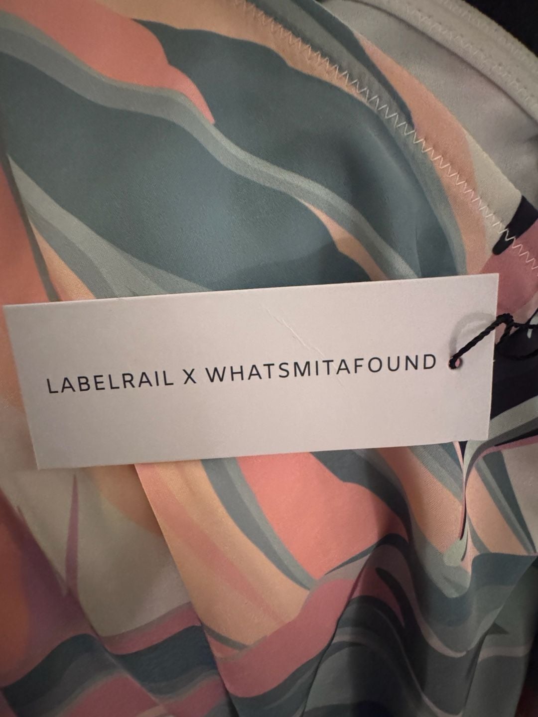 Labelrail x Whatsmitafound Satin Floral One Sleeve Maxi Dress Size 8 5