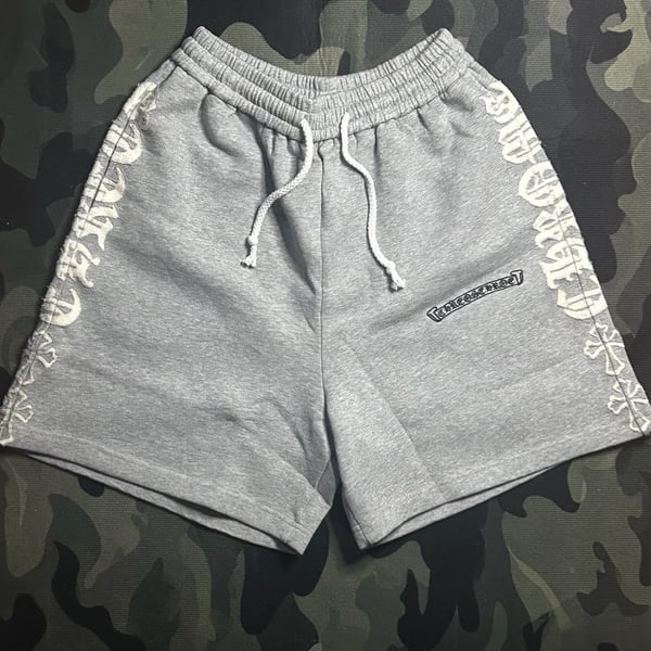 Chrome Hearts Sweat Shorts Size M Grey Cotton Fleece Cross Logo