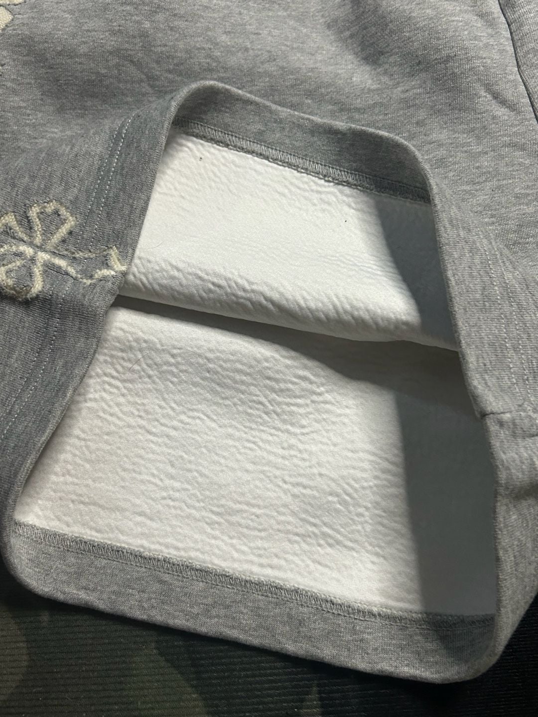 Chrome Hearts Sweat Shorts Size M Grey Cotton Fleece Cross Logo 8