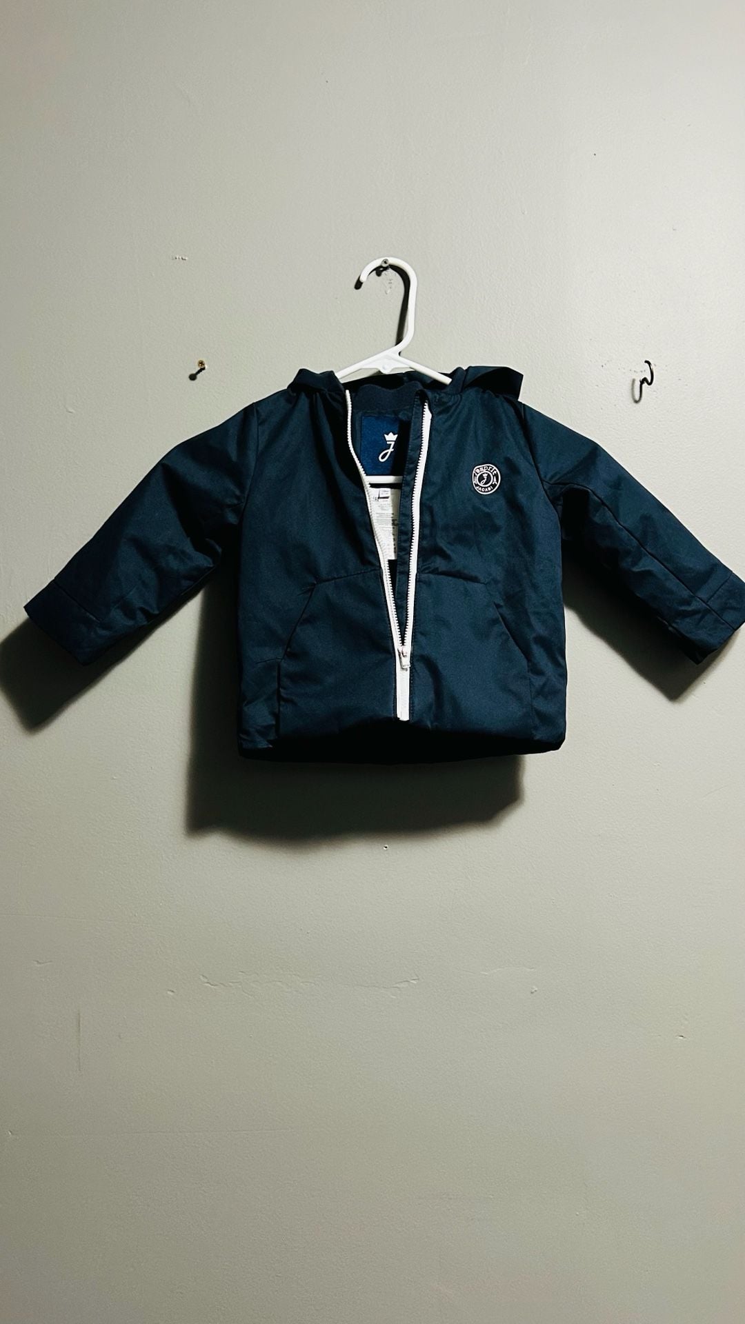 Jacadi Hooded Jacket Size 18M Navy Blue. Pc127 2