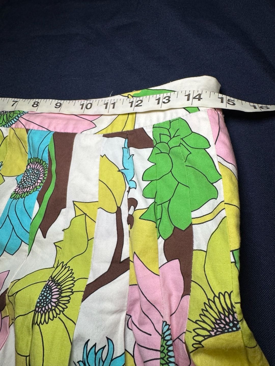 Hello Dahlia By Claude Brown Floral Midi Skirt Size 4 Multi Cotton 7