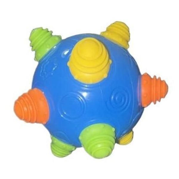 Sentryse Baby Toy 13x13cm Blue Musical Bounce Bumble Crawl Ball 