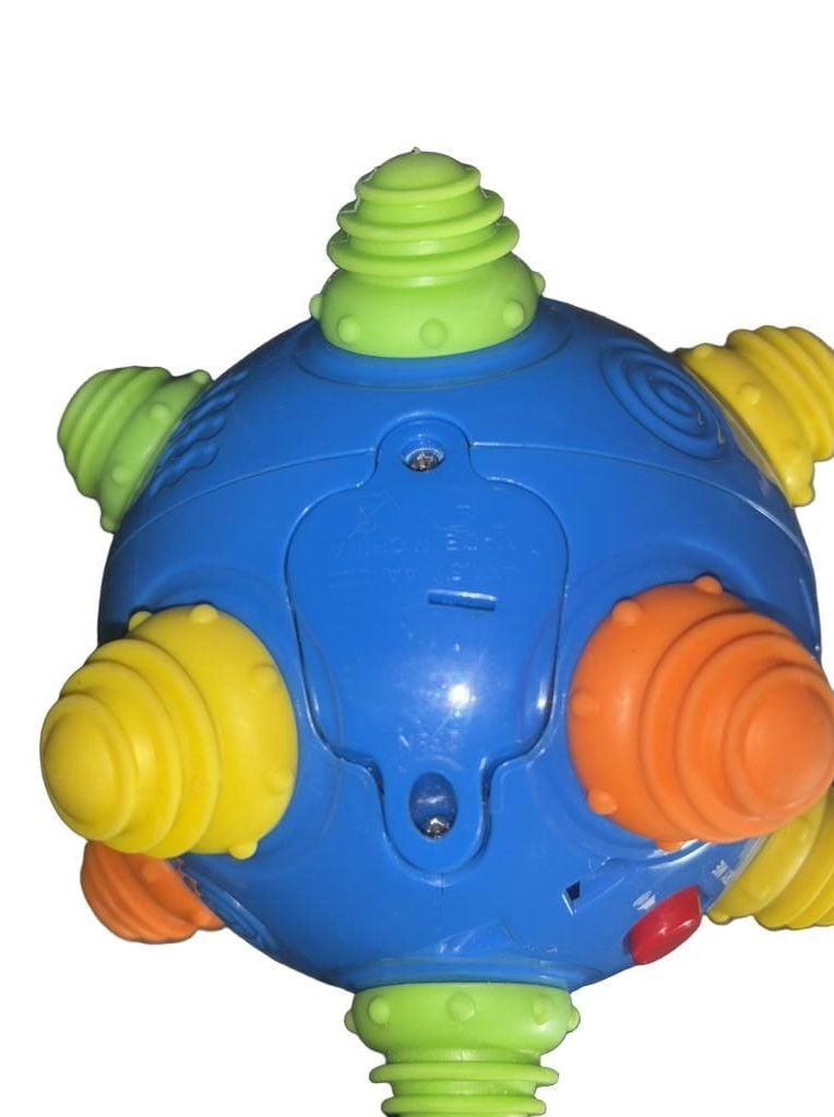 Sentryse Baby Toy 13x13cm Blue Musical Bounce Bumble Crawl Ball  9