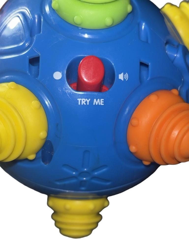 Sentryse Baby Toy 13x13cm Blue Musical Bounce Bumble Crawl Ball  8