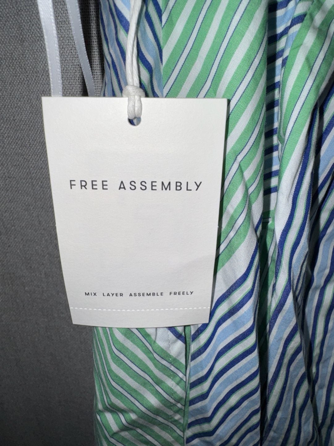 Free Assembly Vnk Cami Maxi Dress Size M 8-10 Stripe 4