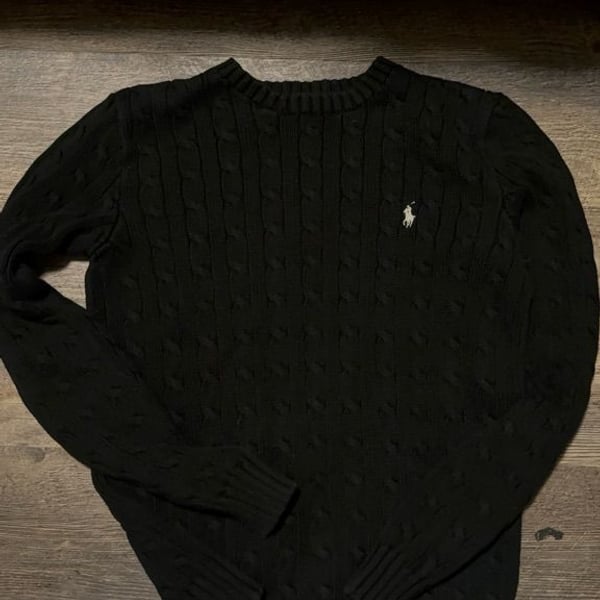 Polo Ralph Lauren Cable Knit Sweater Black