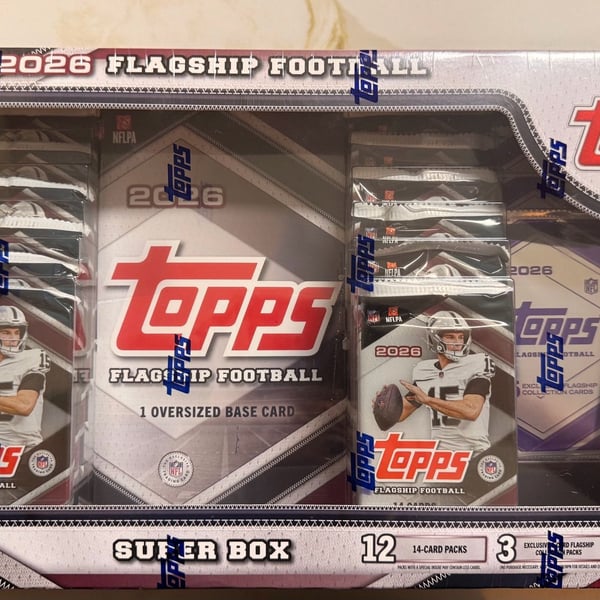 Topps Flagship Football Super Box 2026 Trading Cards New Sealed