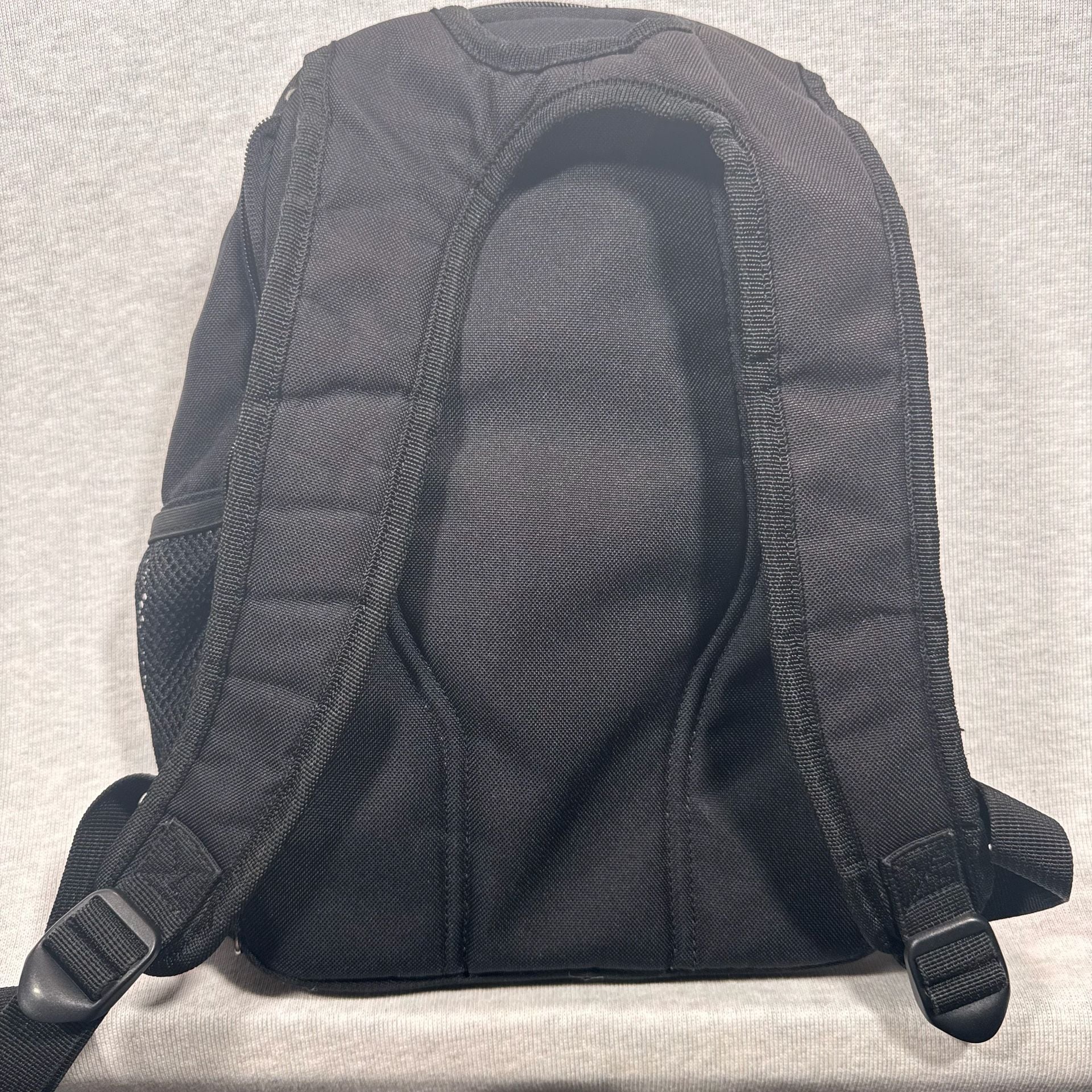Roxy Black Pink Large Logo School Backpack Bookbag 6
