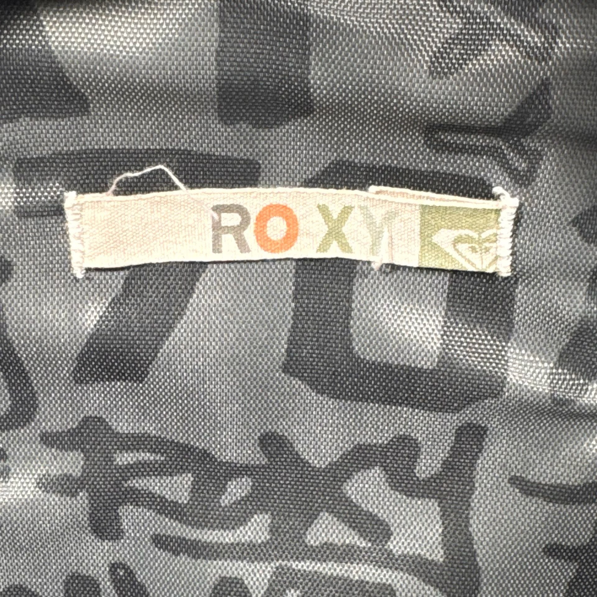 Roxy Black Pink Large Logo School Backpack Bookbag 13