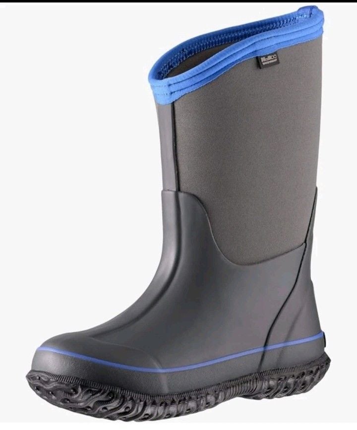 MCKCC Kids Rain Boots Size 7 Dark Shadow Waterproof Winter Snow Boots 2