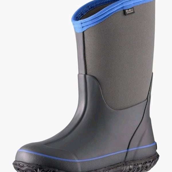 MCKCC Kids Rain Boots Size 7 Dark Shadow Waterproof Winter Snow Boots
