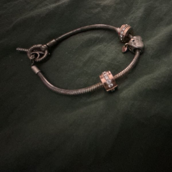 Pandora sterling silver T-bar bracelet 