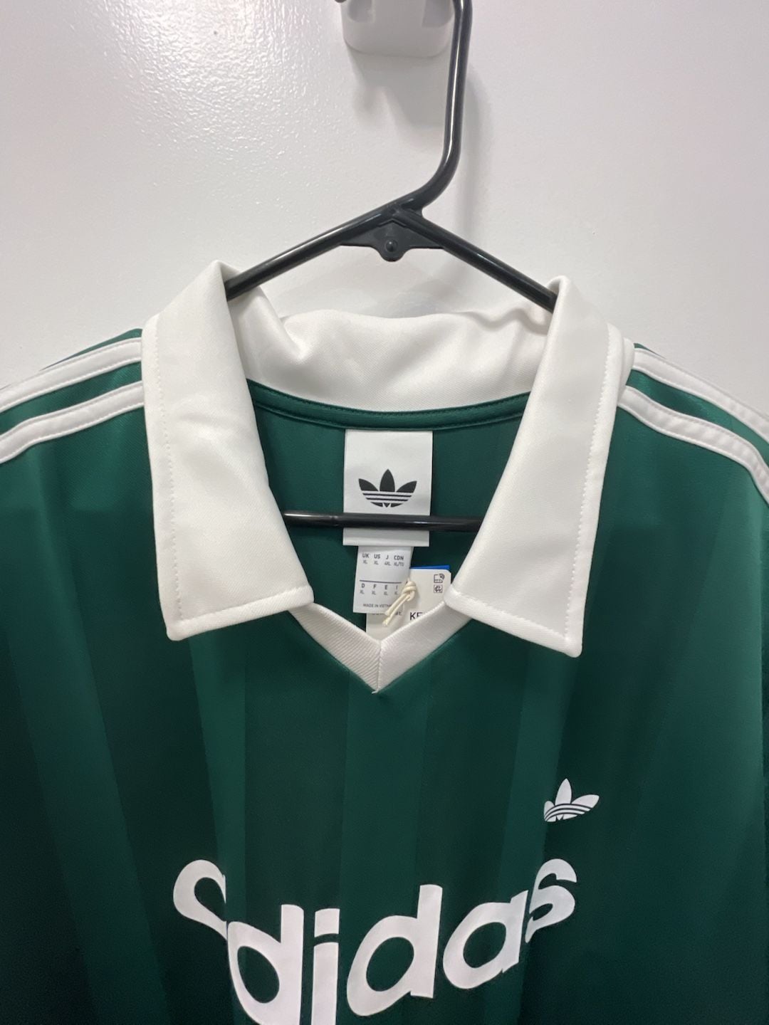 Adidas Archive Collar Engineered Jersey Size XL Collegiate Green 4