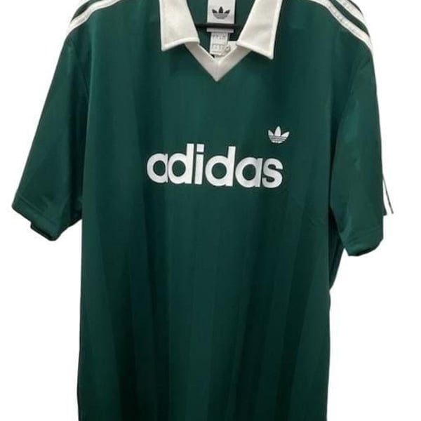 Adidas Archive Collar Engineered Jersey Size XL Collegiate Green