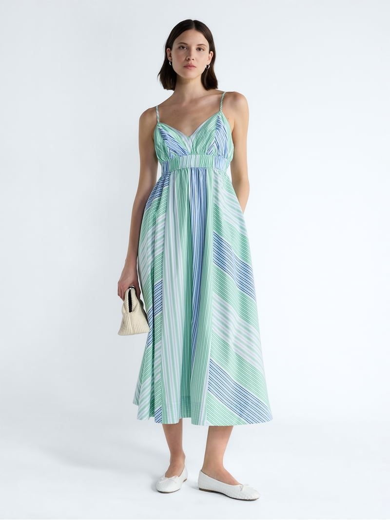 Free Assembly Vnk Cami Maxi Dress Size M 8-10 Stripe 7