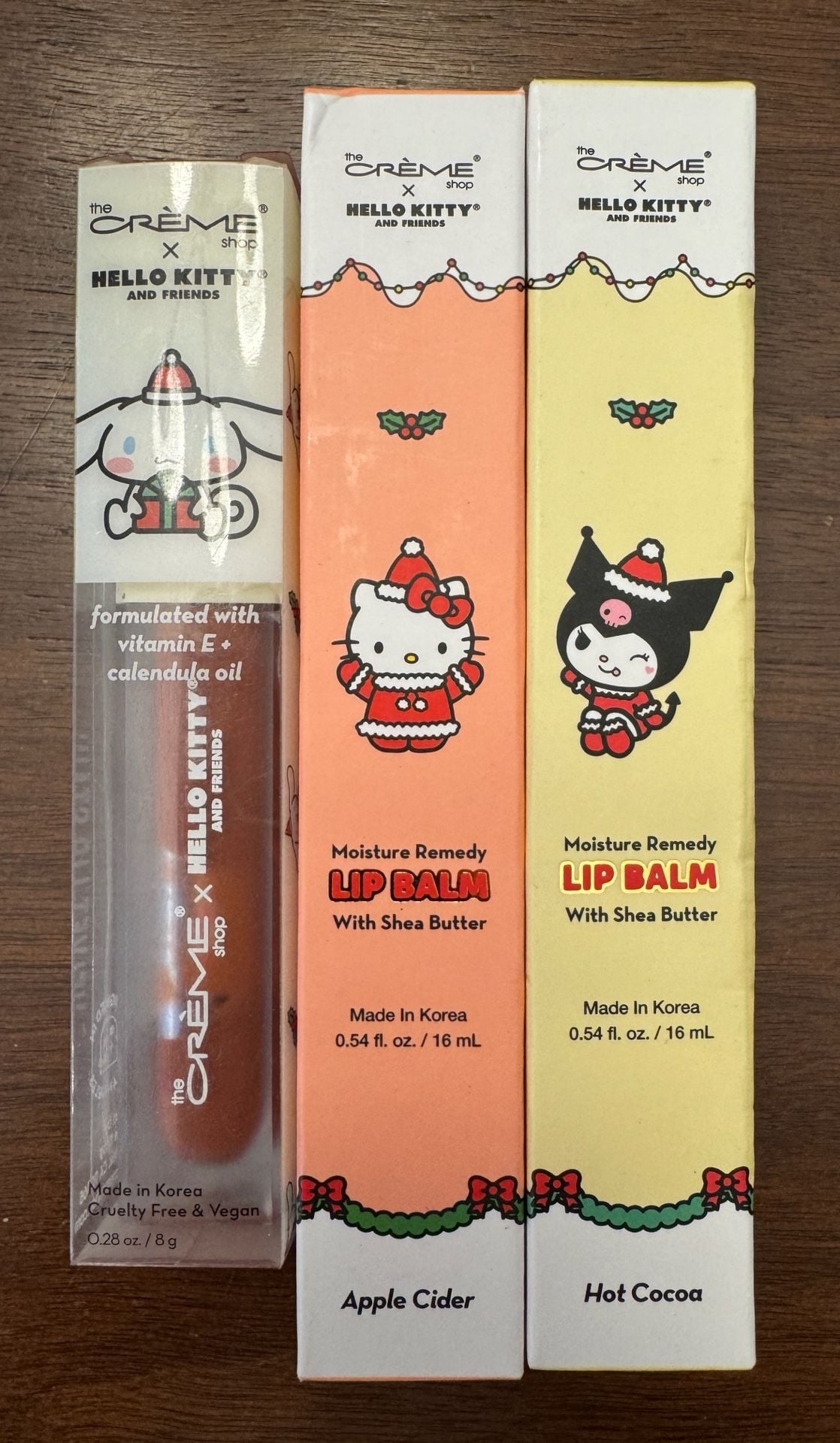 The Crème Shop Hello Kitty Lip Balm Lot of 3 New 1