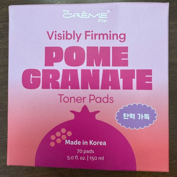 The Crème Shop Visibly Firming Pomegranate Toner Pads