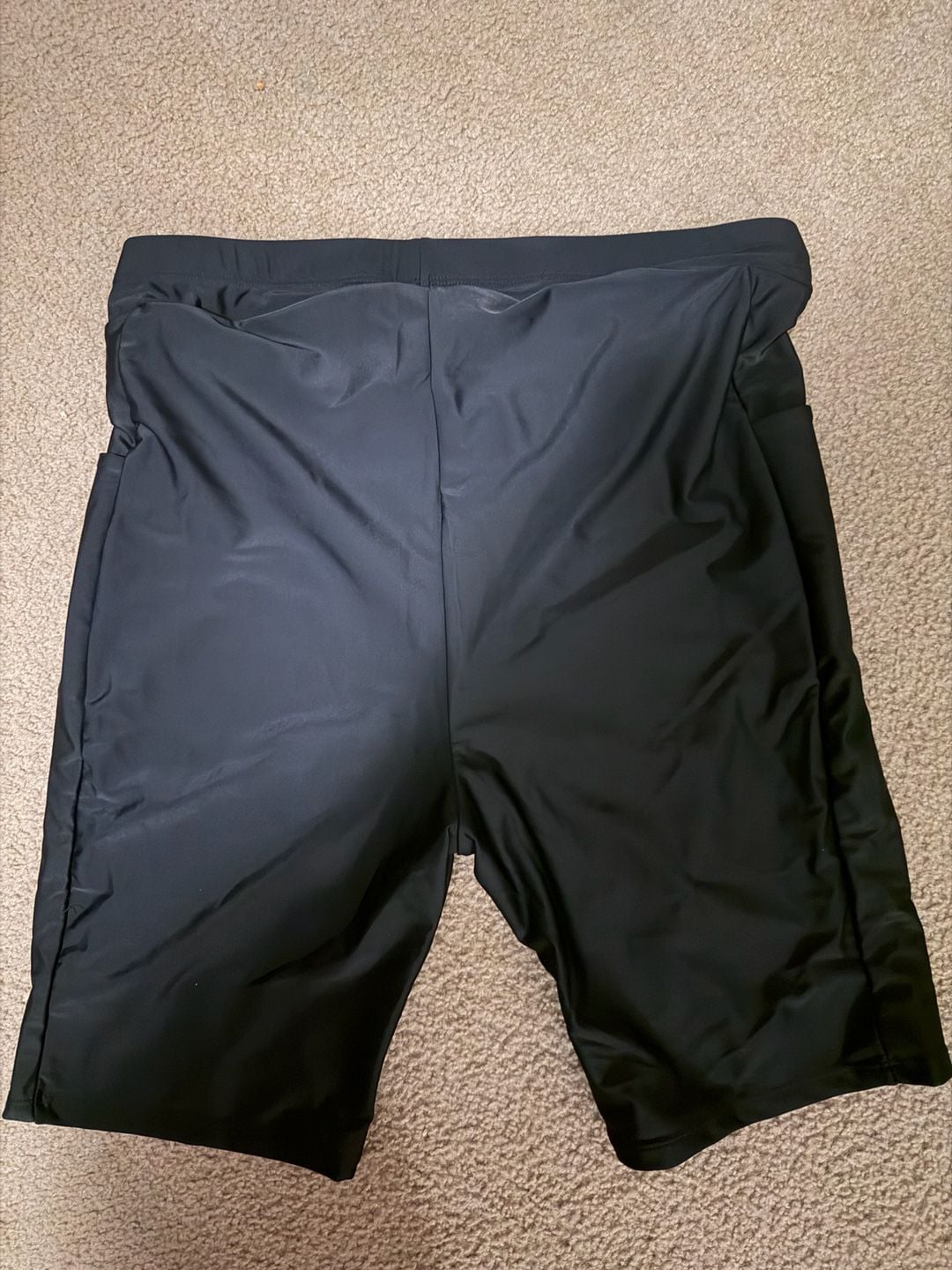 BloomChic Plus Size 2X 18-20 Super Stretchy Pocket black Swim Short 6