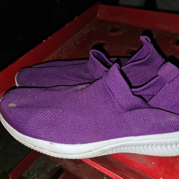 Unbranded Knit Slip-On Walking Sneakers Purple