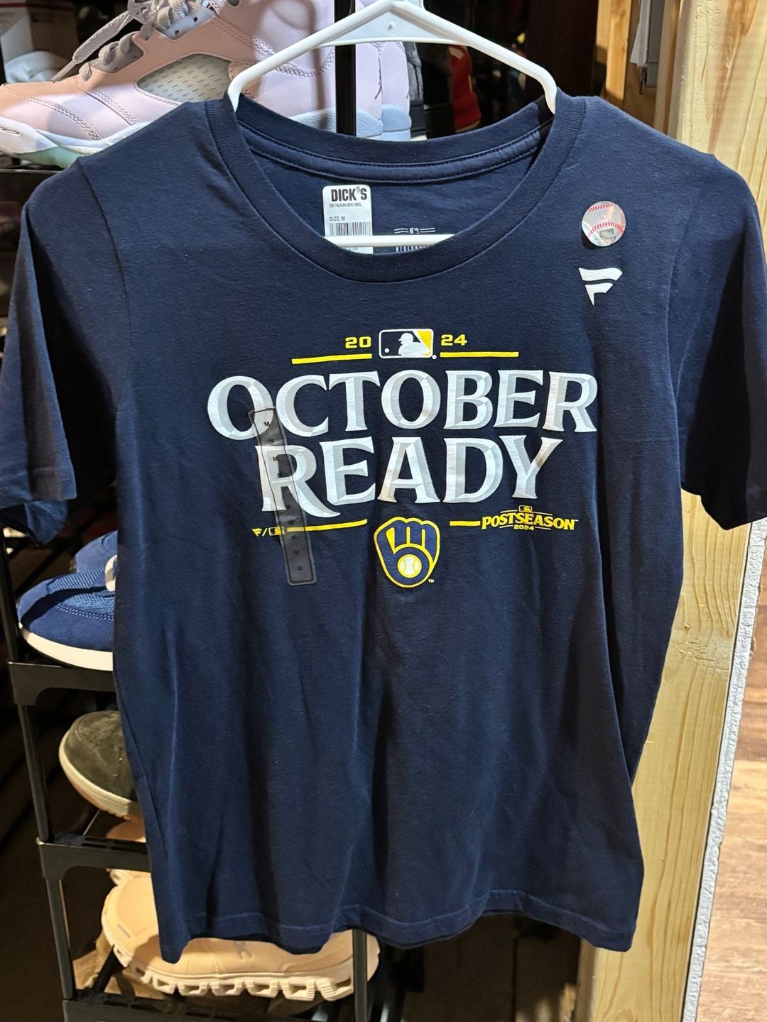 Fanatics Milwaukee Brewers October Ready 2024 Postseason T-Shirt Size M 2