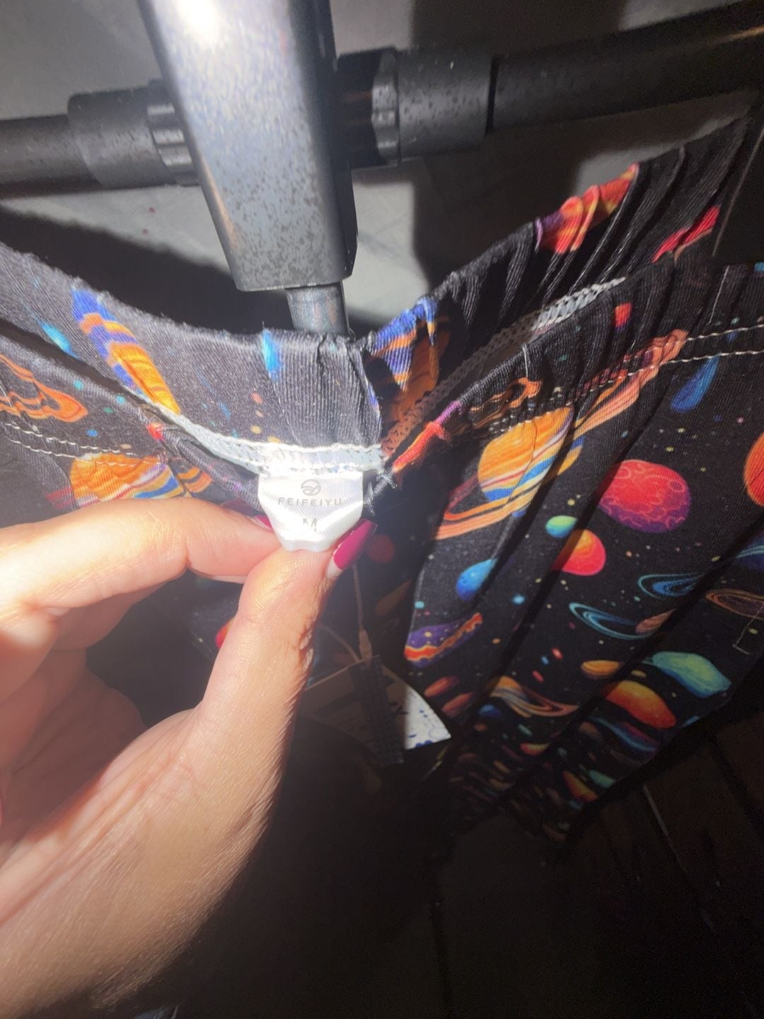 Kids Feifeiyu Planet Print Pajama Pants Size M Black Solar System Lounge 3