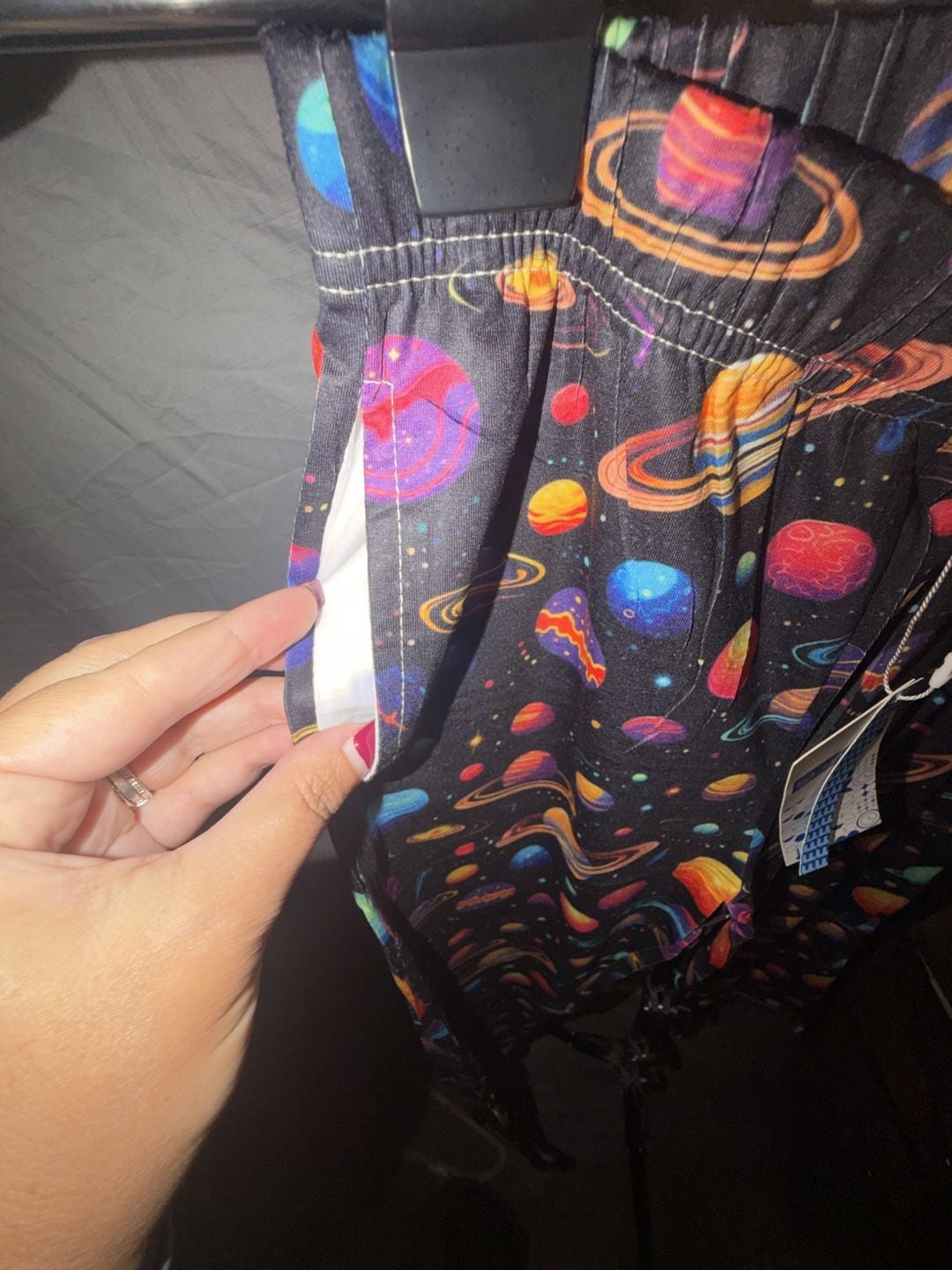Kids Feifeiyu Planet Print Pajama Pants Size M Black Solar System Lounge 4