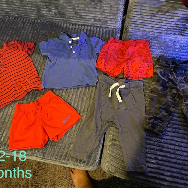 Baby Boy Mixed Brand Clothing Bundle Size 12-18 Months