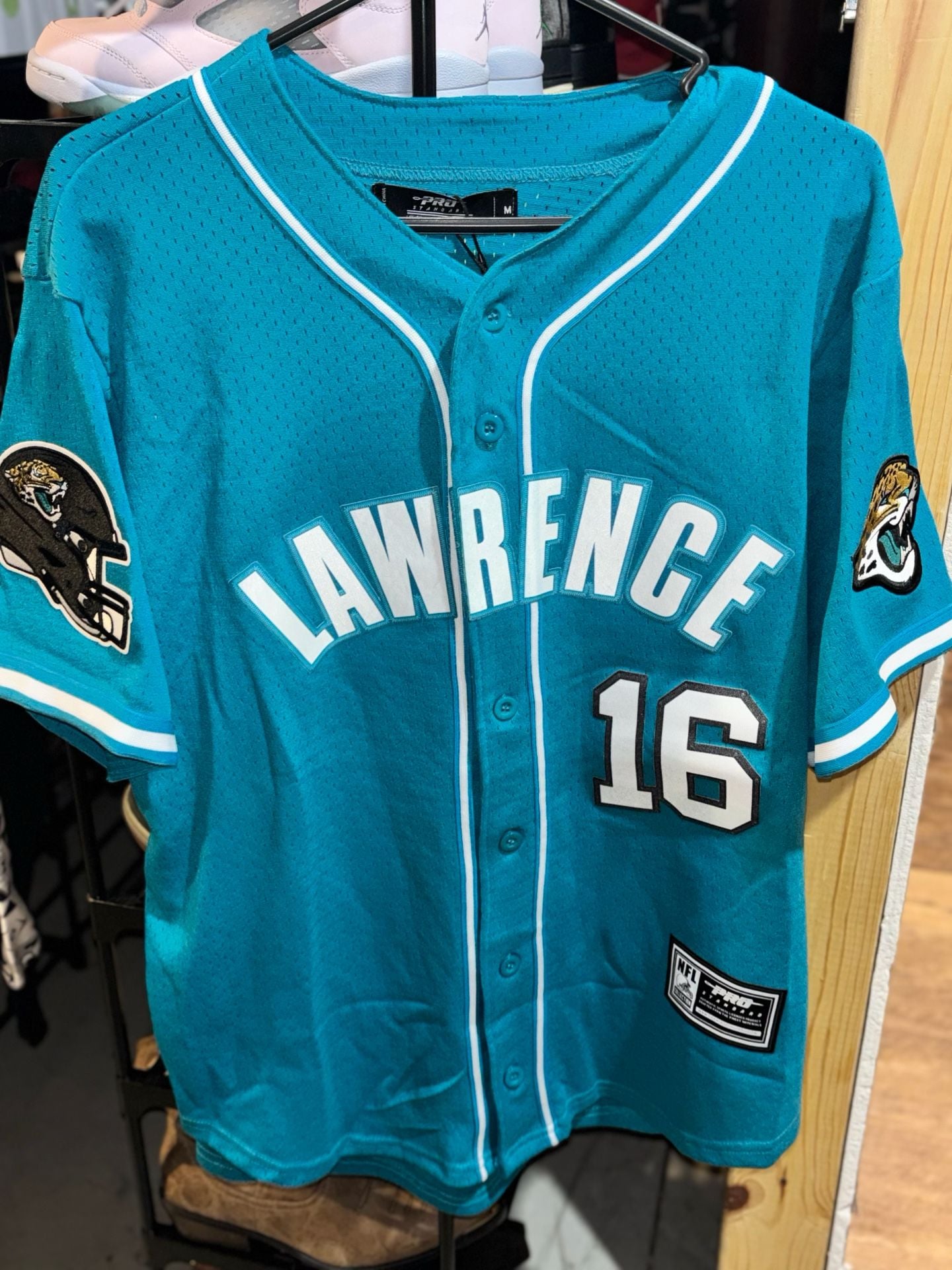 Pro Standard Jacksonville Jaguars Trevor Lawrence Size M mesh mlb Jersey Teal 2