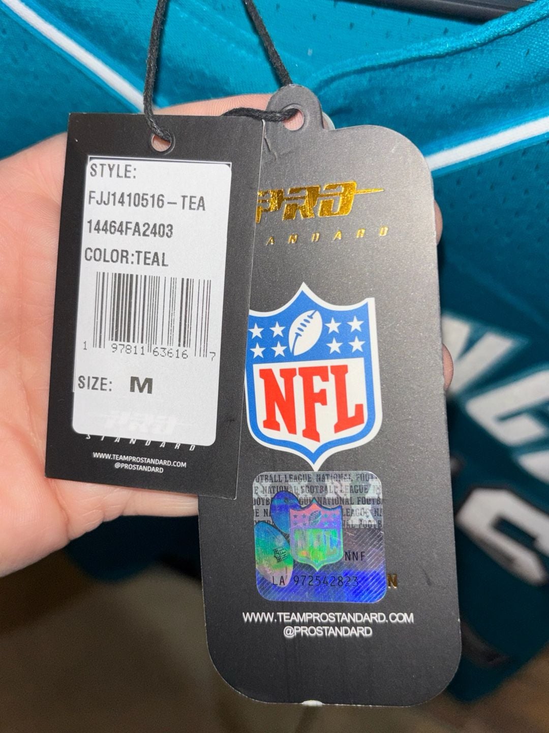 Pro Standard Jacksonville Jaguars Trevor Lawrence Size M mesh mlb Jersey Teal 6